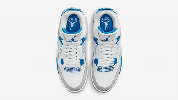 Nike Air Jordan 4 Military Golf Sko Herre Blå