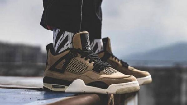 Nike Air Jordan 4 Mushroom Sko Dame Brune