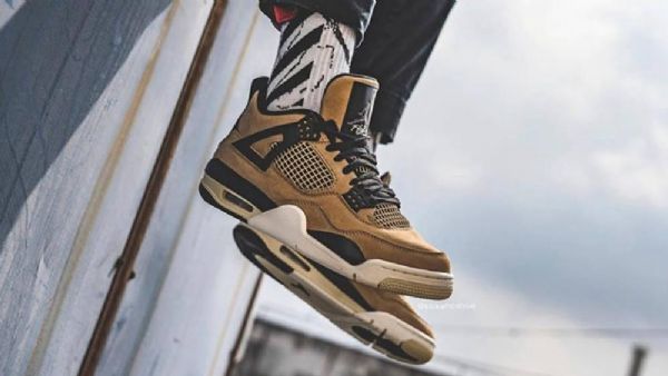 Nike Air Jordan 4 Mushroom Sko Dame Brune
