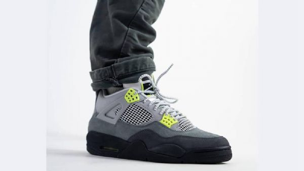 Nike Air Jordan 4 Neon Air Max 95 Sko Dame Grå
