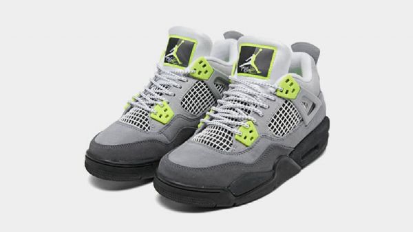 Nike Air Jordan 4 Neon Air Max 95 Sko Herre Grå