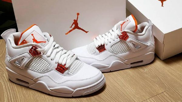 Nike Air Jordan 4 Pack Sko Dame Hvite Rød