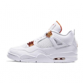 Nike Air Jordan 4 Pack Sko Herre Hvite Oransje