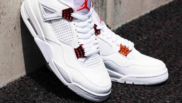 Nike Air Jordan 4 Pack Sko Herre Hvite Oransje