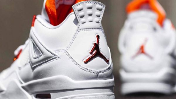 Nike Air Jordan 4 Pack Sko Herre Hvite Oransje