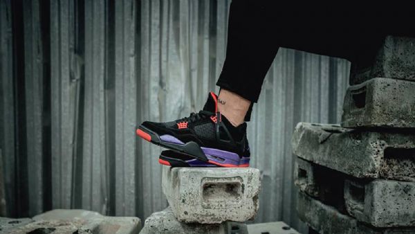 Nike Air Jordan 4 Raptors Sko Herre Svarte