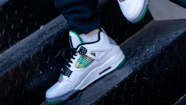 Nike Air Jordan 4 Rasta Sko Dame Hvite