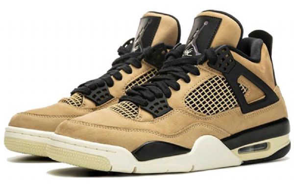 Nike Air Jordan 4 Retro Basketball Shoes Dame Brune Svarte
