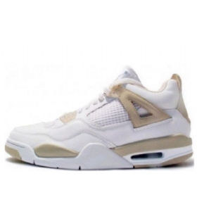 Nike Air Jordan 4 Retro Basketball Shoes Dame Hvite