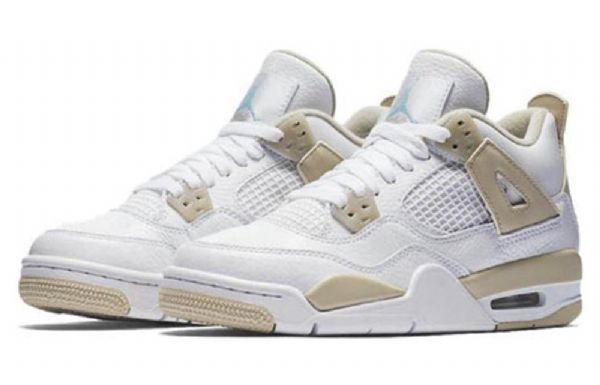 Nike Air Jordan 4 Retro Basketball Shoes Dame Hvite