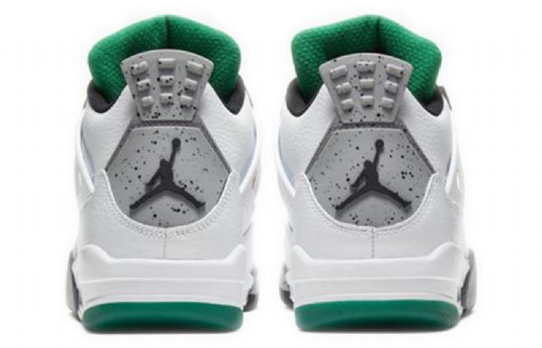 Nike Air Jordan 4 Retro Basketball Shoes Dame Hvite Grønn