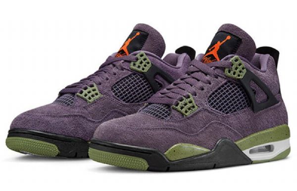 Nike Air Jordan 4 Retro Basketball Shoes Dame Lilla