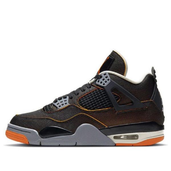 Nike Air Jordan 4 Retro Basketball Shoes Dame Svarte