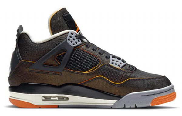 Nike Air Jordan 4 Retro Basketball Shoes Dame Svarte