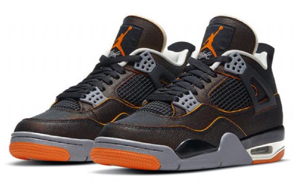 Nike Air Jordan 4 Retro Basketball Shoes Dame Svarte
