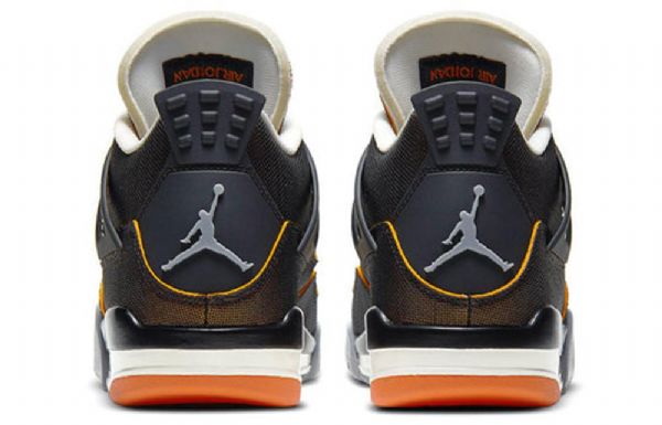 Nike Air Jordan 4 Retro Basketball Shoes Dame Svarte