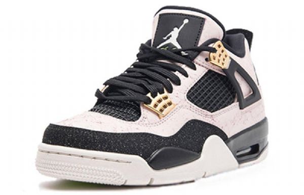 Nike Air Jordan 4 Retro Basketball Shoes Dame Svarte