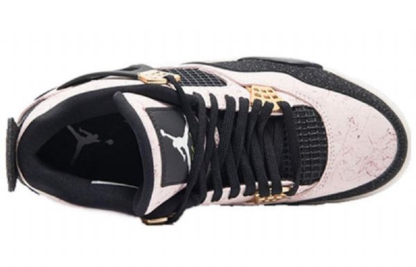 Nike Air Jordan 4 Retro Basketball Shoes Dame Svarte