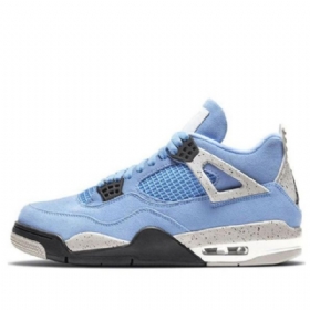 Nike Air Jordan 4 Retro Basketball Shoes Herre Blå