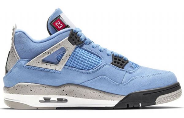 Nike Air Jordan 4 Retro Basketball Shoes Herre Blå