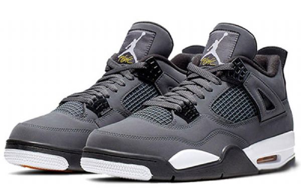 Nike Air Jordan 4 Retro Basketball Shoes Herre Grå