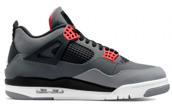 Nike Air Jordan 4 Retro Basketball Shoes Herre Grå