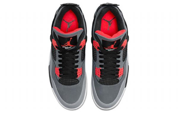 Nike Air Jordan 4 Retro Basketball Shoes Herre Grå