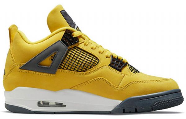 Nike Air Jordan 4 Retro Basketball Shoes Herre Gul