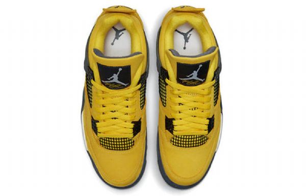 Nike Air Jordan 4 Retro Basketball Shoes Herre Gul