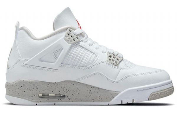 Nike Air Jordan 4 Retro Basketball Shoes Herre Hvite