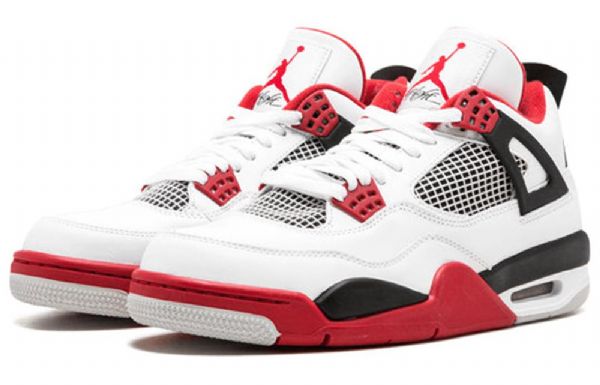 Nike Air Jordan 4 Retro Basketball Shoes Herre Rød
