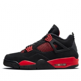 Nike Air Jordan 4 Retro Basketball Shoes Herre Rød