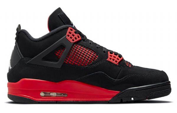 Nike Air Jordan 4 Retro Basketball Shoes Herre Rød