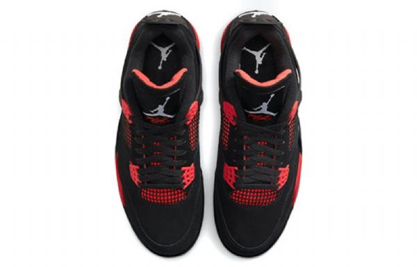 Nike Air Jordan 4 Retro Basketball Shoes Herre Rød