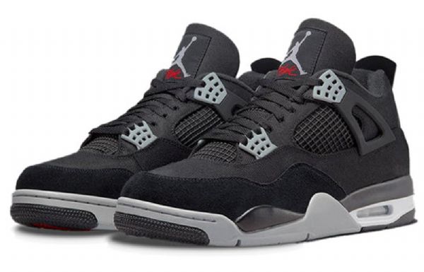 Nike Air Jordan 4 Retro Basketball Shoes Herre Svarte