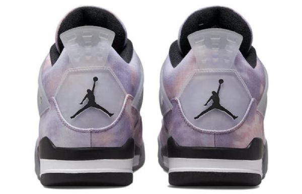 Nike Air Jordan 4 Retro Basketball Shoes Herre Svarte Lilla