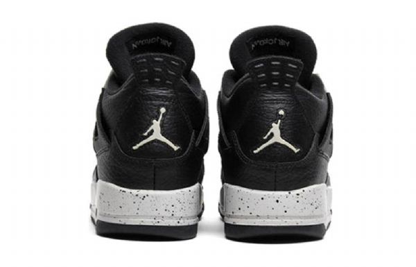 Nike Air Jordan 4 Retro Bg Basketball Shoes Herre Svarte
