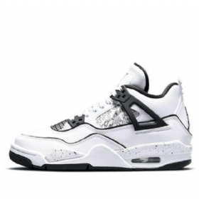 Nike Air Jordan 4 Retro Gs Basketball Shoes Herre Hvite
