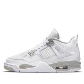 Nike Air Jordan 4 Retro Gs Basketball Shoes Herre Hvite
