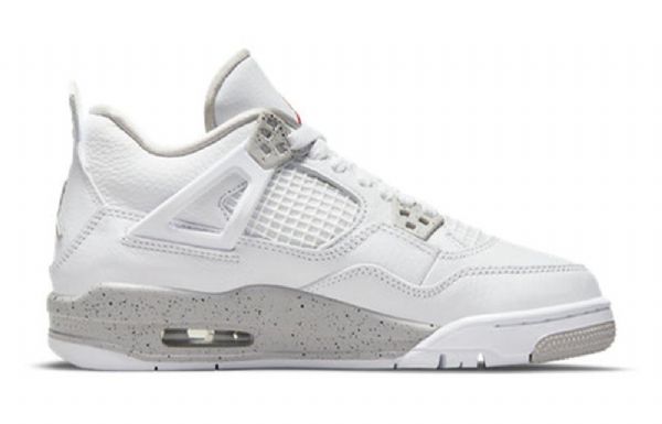 Nike Air Jordan 4 Retro Gs Basketball Shoes Herre Hvite