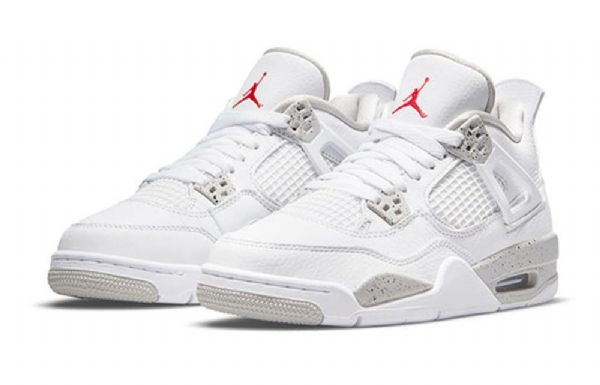 Nike Air Jordan 4 Retro Gs Basketball Shoes Herre Hvite