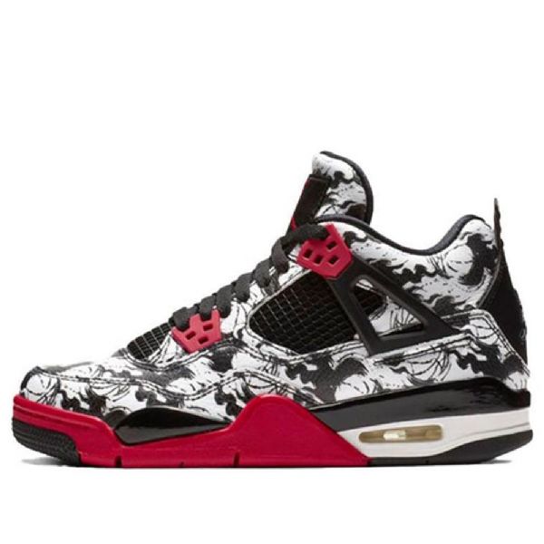 Nike Air Jordan 4 Retro Gs Basketball Shoes Herre Svarte