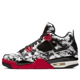 Nike Air Jordan 4 Retro Gs Basketball Shoes Herre Svarte