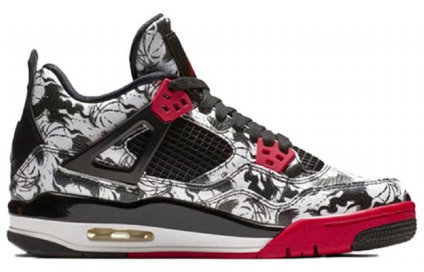 Nike Air Jordan 4 Retro Gs Basketball Shoes Herre Svarte