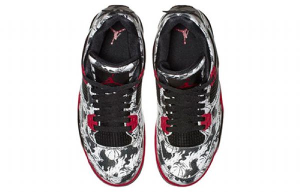 Nike Air Jordan 4 Retro Gs Basketball Shoes Herre Svarte