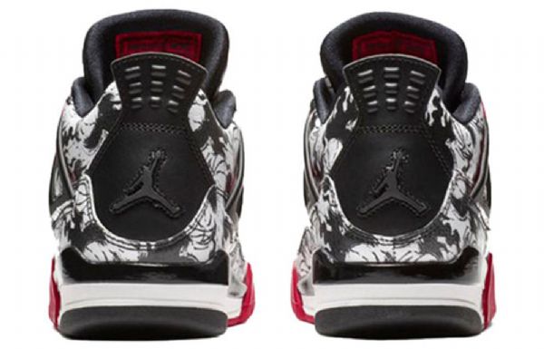 Nike Air Jordan 4 Retro Gs Basketball Shoes Herre Svarte