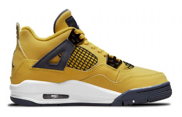 Nike Air Jordan 4 Retro Gs Basketsko Herre Gul