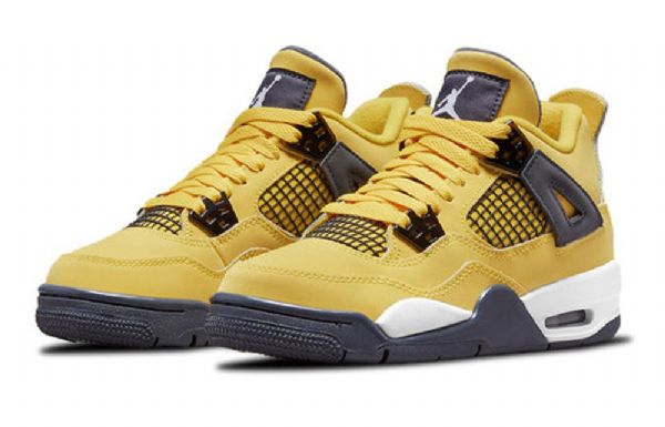 Nike Air Jordan 4 Retro Gs Basketsko Herre Gul