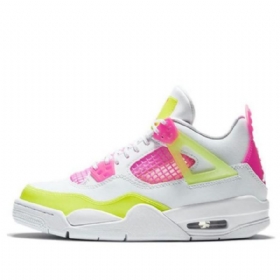 Nike Air Jordan 4 Retro Gs Basketsko Herre Hvite Sitron