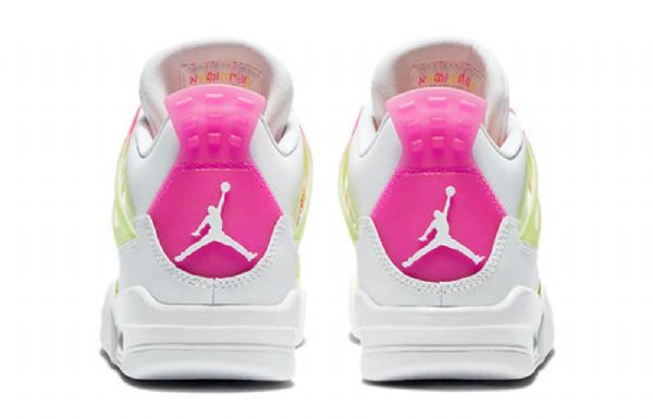 Nike Air Jordan 4 Retro Gs Basketsko Herre Hvite Sitron